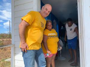 Reaching out to the people of the Bahamas with a helping hand. 