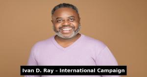 Ivan D. Ray, Chicago-based actor, smiling in official press headshot on neutral background