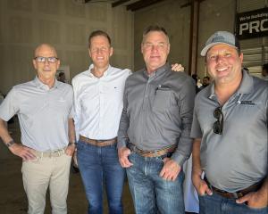 left to right Scott Meeker, Chief Operating Officer, Modigent;  Brandon Hunt, VP of Sales & Marketing, Modigent; Will Batten, Business Manager for Projects, Climate Solutions; and Ryan Lee, Project Manager, Climate Solutions.