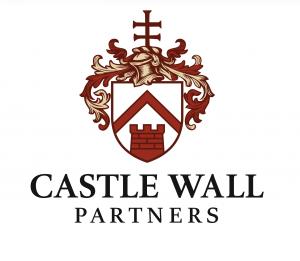 A family crest as a logo for Castle Wall Partners