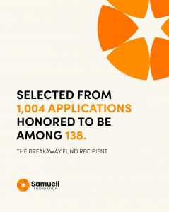 The Joyful Child is honored to be among the 138 nonprofits awarded a Breakaway Fund Grant