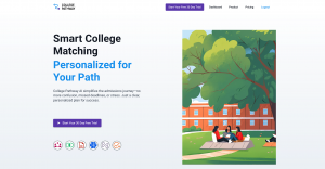 College Pathway AI Home Page: Smart College Matching Personalized for Your Path