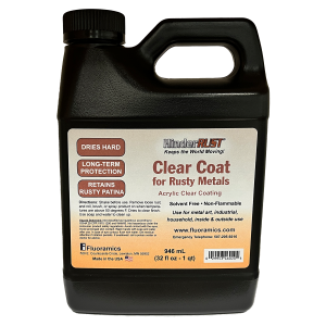 Image of quart of HinderRUST Clear Coat for Rusty Metals