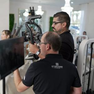 BTS of Josh and Mike with a gimbal