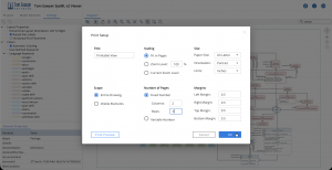 Tom Sawyer SysML v2 Viewer multi-page printing provides flexibility to produce outputs that serve all your needs.