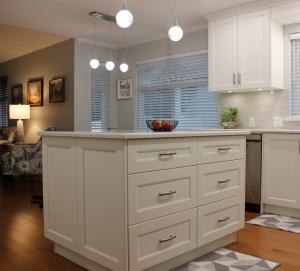 Fraser Valley kitchen design with modern cabinetry and integrated lighting