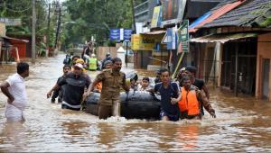 Flooding in India, impacting residents, contributing to the global need for rescue and response funding