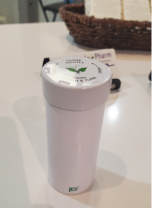 Pillumina's fully recyclable aluminum bottle and child safety cap