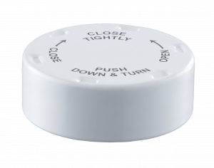 The first fully recyclable aluminum child safety cap for medication bottles