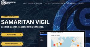 Screenshot of the Samaritan Vigil website
