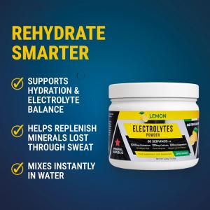 a chart that shows the benefits of hydrating smarter with Mineral Republic Lemon Electrolytes