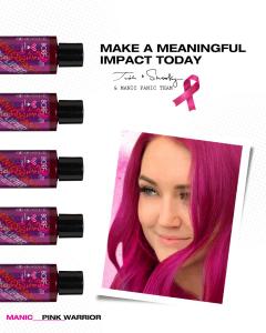 Image of Pink Warrior pink hair and bottles