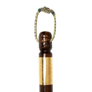1950-51 Toronto Maple Leafs’ championship 14K gold-banded walking stick from their Stanley Cup-winning NHL season, presented to team part-owner George McCullagh (CA$18,880).