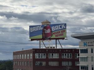 TaB Soda Billboard in Downtown Atlanta