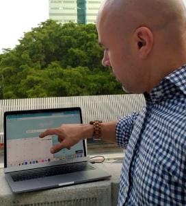 LapTouch next-generation AirBar device projected for 2026 MacBook touchscreen experience.