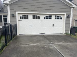 Energy-efficient garage door upgrade by Ready To Roll Garage Doors in Durham, NC neighborhood.