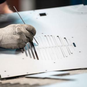 Precision cut - hand finished with skill - sheet metal parts from Chapco, inc. a proud Connecticut Manufacturer