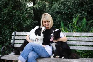 Vet tech of 30 years and Chubby Dog Nation Founder, Jenny Glasgow (and her pups)