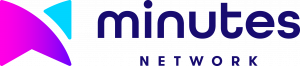 Minutes Network logo, telecommunications technology company providing intelligent communications infrastructure for voice, messaging and digital platforms