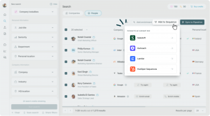 Sync Enriched Contacts to Salesloft and Outreach