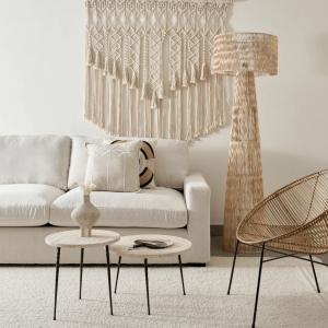 Garden seating ideas with outdoor pouf and ergonomic design