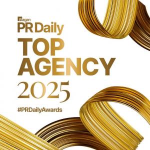 Graphic from Ragan PR Daily Announcing Maven Collective as the Top Agency 2025