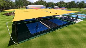 Shade Structure Spanning Over PickleBall Courts