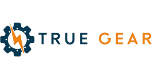 Image of a gear icon next to the text True Gear