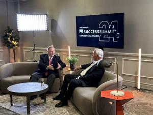Richard Tyler interviewing Jack Canfield, discussing success, leadership, and the principles of human achievement.
