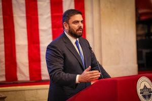 Anthony O. Maceira, Managing Member of MZLS, speaks at a seminar in the Puerto Rico Capitol in San Juan.