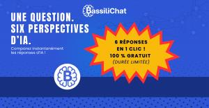 BassiliChat compare les réponses de six IA ChatGPT Claude Gemini Grok DeepSeek Perplexity en un clic 100 % gratuit.
