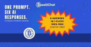 BassiliChat compares answers from six AI models ChatGPT Claude Gemini Grok DeepSeek Perplexity in one click free limited offer.