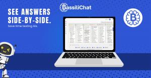 BassiliChat interface to compare in real time the answers of six artificial intelligence models displayed side by side.