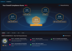 NYDFS Customer Dashboard for Elastio