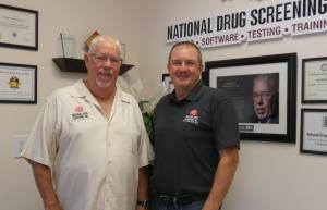 Tom Fulmer and Joe Reilly at the National Drug Screening Offices