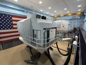 This image shows the C-5 Formal Training Unit at Joint Base San Antonio-Lackland, Texas supported by CymSTAR as the Prime Training System Conctractor.