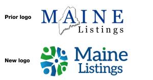 Maine Listings prior vs. new logo