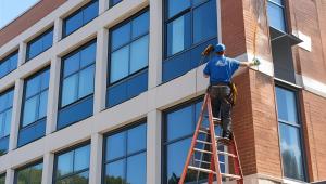 Window washing.