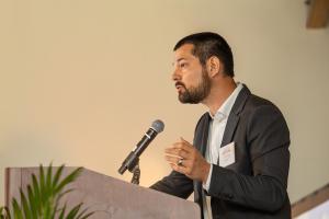 Chris Greene, Chief Executive Officer of MFK, welcomed the capacity crowd and introduced keynote speaker to the forum, Zero Hunger: Doing What Works