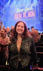 Award-winning Singer/PBS-TV host in her neighborhood at the Broadway show NY NY