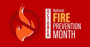 Banner of National Fire Prevention Month