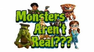 Monsters Aren't Real???, a new animated series, will feature familiar monsters like The Mummy and Frankenstein's Monster, as well new characters like the Pizza Creature