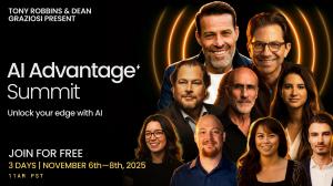 AI Advantage Summit with Dean Graziosi, Tony Robbins and top AI leaders