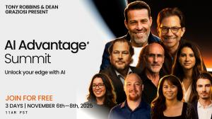 AI Advantage Summit with Dean Graziosi, Tony Robbins and top AI leaders