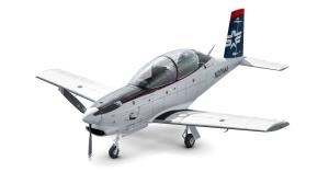 The Maloy Aircraft MA-1 Blue Jay, a tandem-seat training aircraft designed for pilot training, shown on a white background.