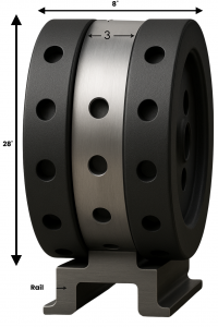 On Road / On Rail Ultra-Light Rail Wheel