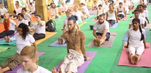 Students at Rishikul Yogshala