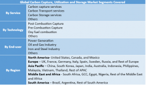 Carbon Capture, Utilization and Storage Market Segment