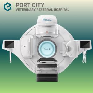 Elekta Versa HD with Port City Logo & Colors