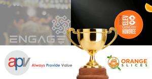APV celebrates recognition as a 2026 Elev8 GovCon and Engage Federal Health 150 honoree at the OrangeSlices AI Awards.